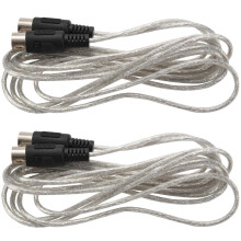 2 stuks 9,8FT MIDI-male naar male DIN5-pins verlengkabel voor muziekinstrumenten