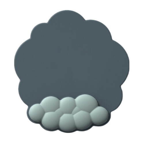 Mouse Pad Bluethy Gradient Cloud με στήριγμα καρπού από αφρό μνήμης, αντιολισθητικό μαξιλάρι