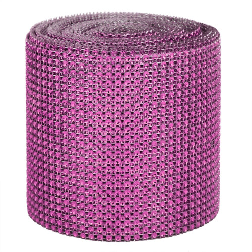 Κορδέλα Delaman Rhinestone, 1 Ρολό 9 μέτρων Πρακτική Πλαστική Στρας Πλέγμα Σταθερή