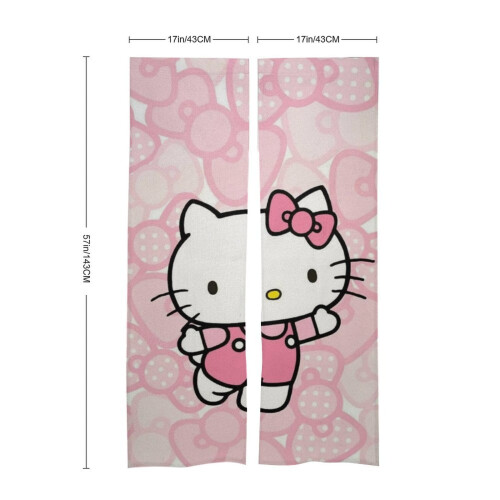 Κουρτίνα πόρτας Hello Kitty, ταπετσαρία κουρτίνας πόρτας συσκότισης 34x57 ιντσών, 1
