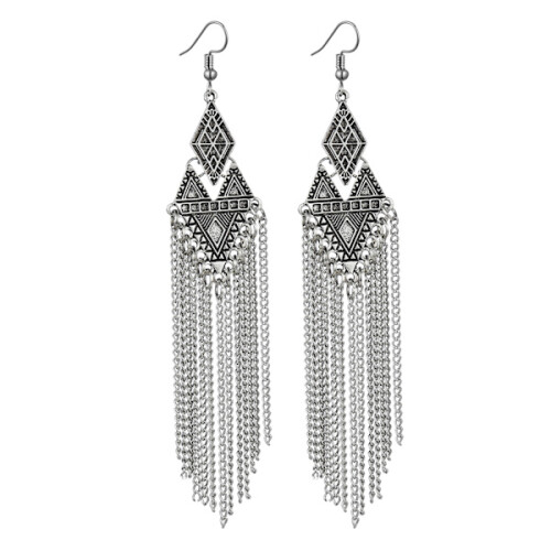 Earrings Long Tassel Drop Earrings Drop Long Chain