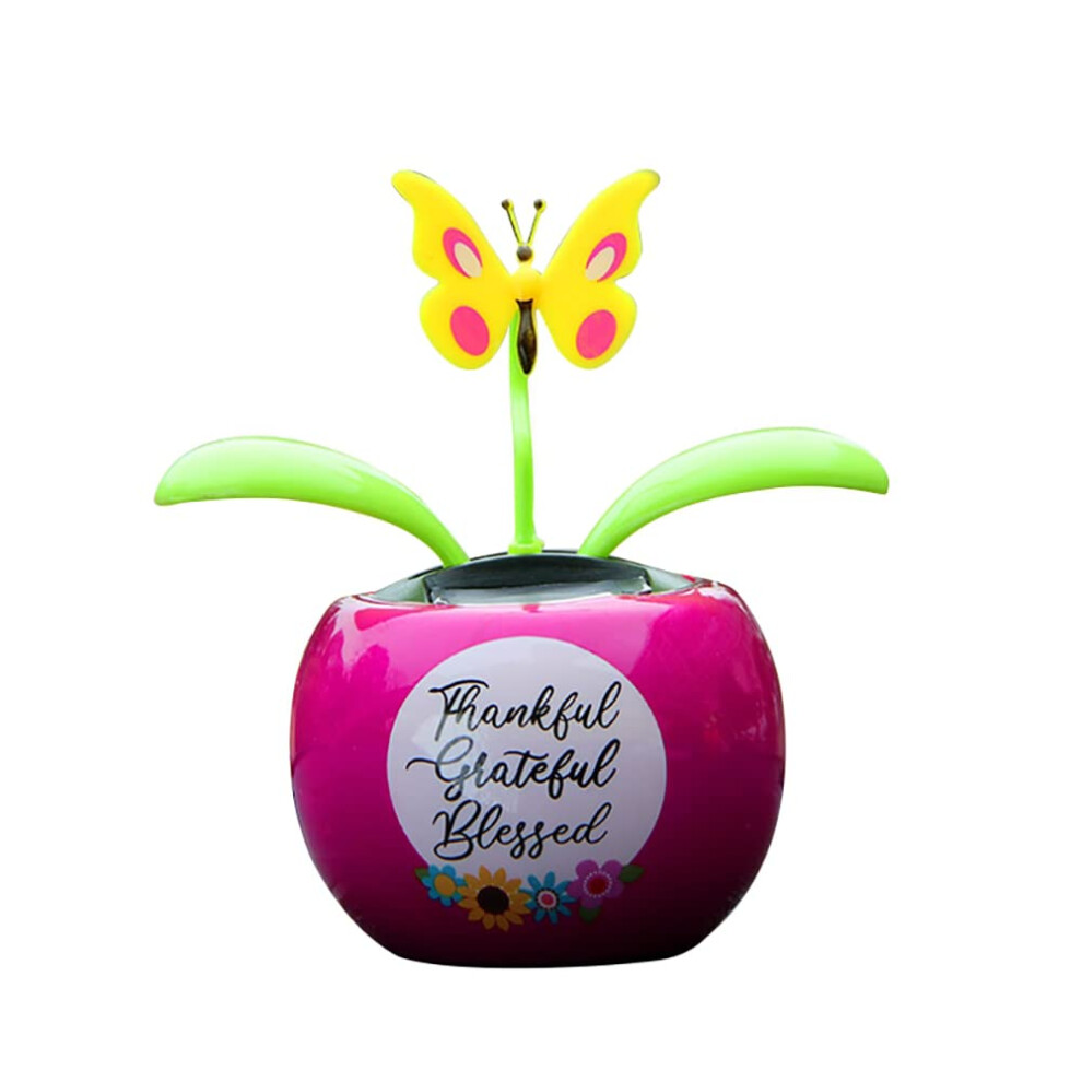Solar Dancing Toy Butterfly Car Dashboard Ornament, Cute Solar Powered Motion Figurine Decor 9070919104992