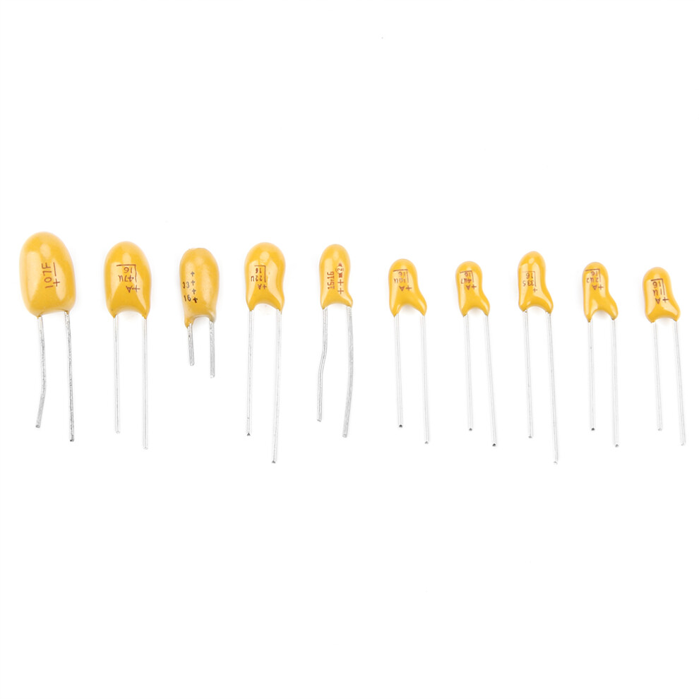 Tantalum Capacitors Assorted Pack 16V 1Uf-100Uf 100Pcs With Box Storage 4351382763424
