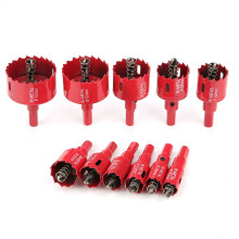 11 Stück M42 Schnellarbeitsstahl-Lochsäge-Set 16-53 mm für Metall und Holz