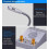 Window Intercom System with Clear Loud Volume, 360 Bendable Mic, Noise Resistant for Office and Store 2