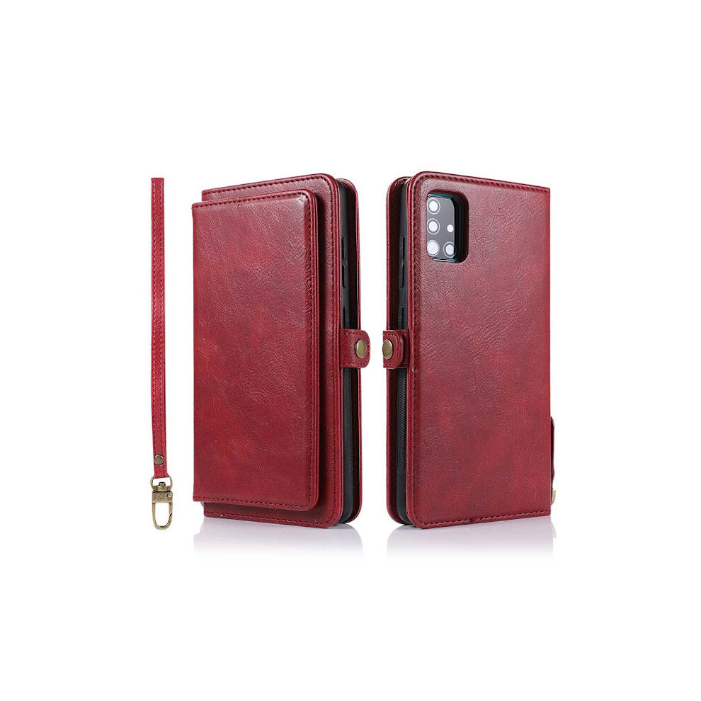 Compatible With Samsung Galaxy A71 - Well-Designed Wallet Case Red 9423501405739