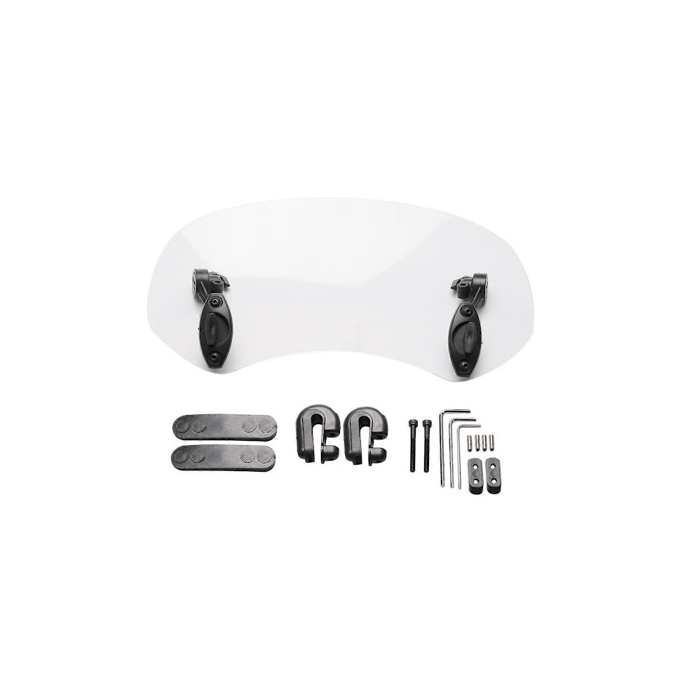 Universal Motorcycle Adjustable Windshield Extension Windscreen Spoiler Air Deflector 28.5X12x21cm 9423501537959