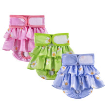Fraldas laváveis para cadelas (pacote com 3), altamente absorventes para cadelas no cio, período menstrual, incontinência urinária e micção por