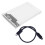 Θήκη σκληρού δίσκου jixopn USB3.1/Type C για σκληρό δίσκο SATA HDD SSD 2,5 ιντσών (με καλώδιο USB C 1