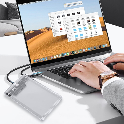 Θήκη σκληρού δίσκου jixopn USB3.1/Type C για σκληρό δίσκο SATA HDD SSD 2,5 ιντσών (με καλώδιο USB C 1