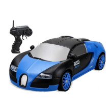 RC-Driftwagen, 15 km/h, kratzfest, leicht, wiederaufladbar, reibungsarm, ferngesteuert, blau