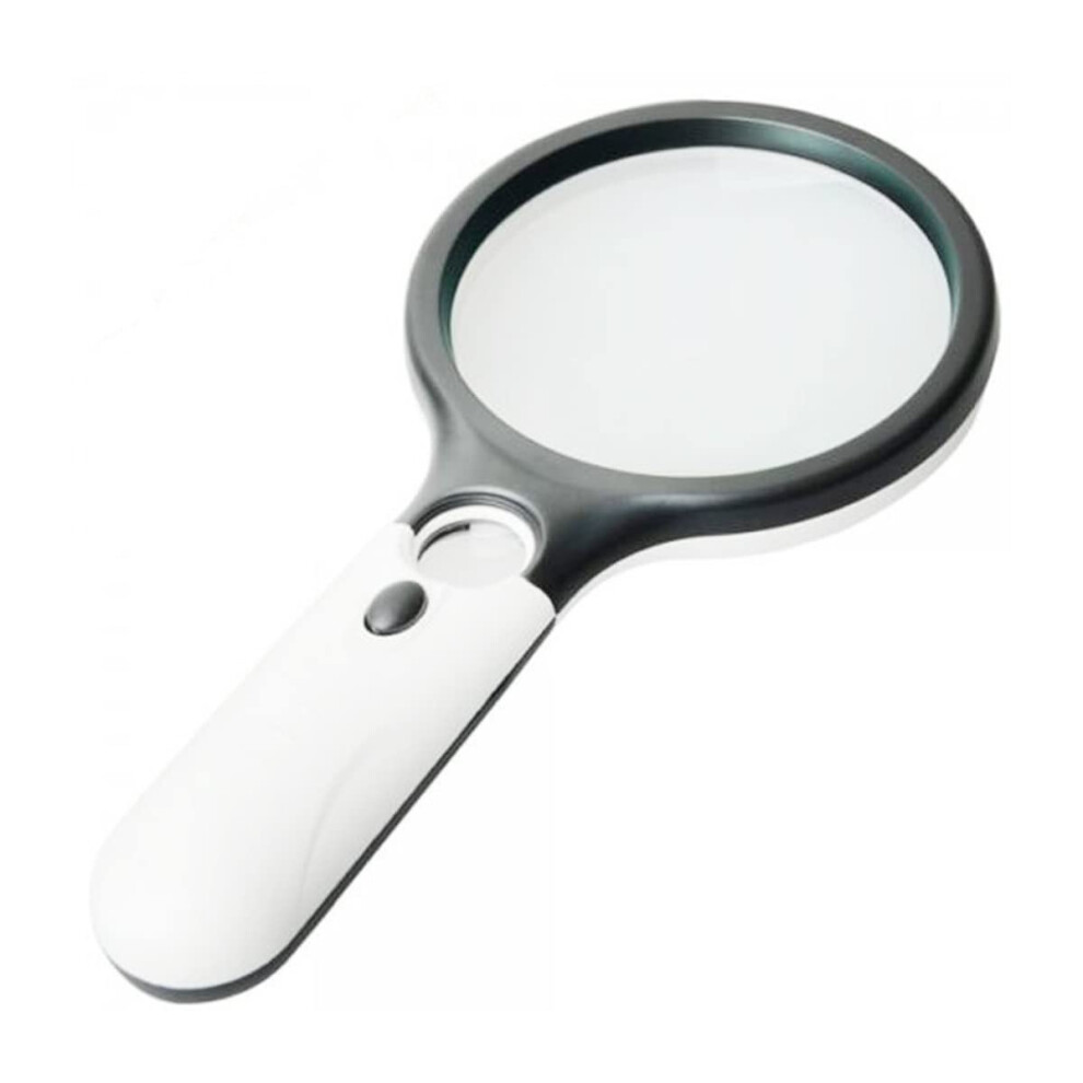 Light Magnifying Glass With Crystal Clear Lens And Builtin Led Ergonomic Handheld Reading Magnifier