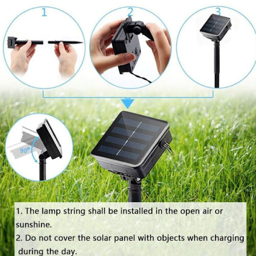 Solar Powered Sunflower String Lights for Outdoors 2