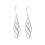 Earrings, Sterling Silver Celtic Knot Twisting Dangle Earrings 1
