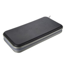 80 Disc Album CD DVD Carry Cover Case Wallet Storage Holder Bag Hard Box - Black