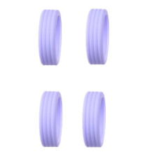 4 Pcs Silicone Luggage Wheel Covers, Compatible with Suitcases & Office Chair Casters, Durable Rubber Protector Caps, Reduce Noise