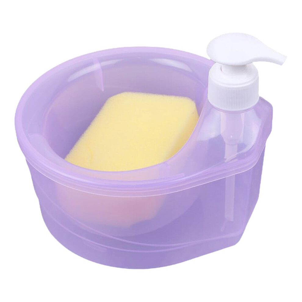 Kitchen Soap Dispenser 2 In 1 With Sponge Holder, 1000Ml Large Capacity Dishwashing Pump For Countertop 9053599495765