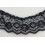 Ruffled Lace Trimming - 12 Yards! (Black) 1