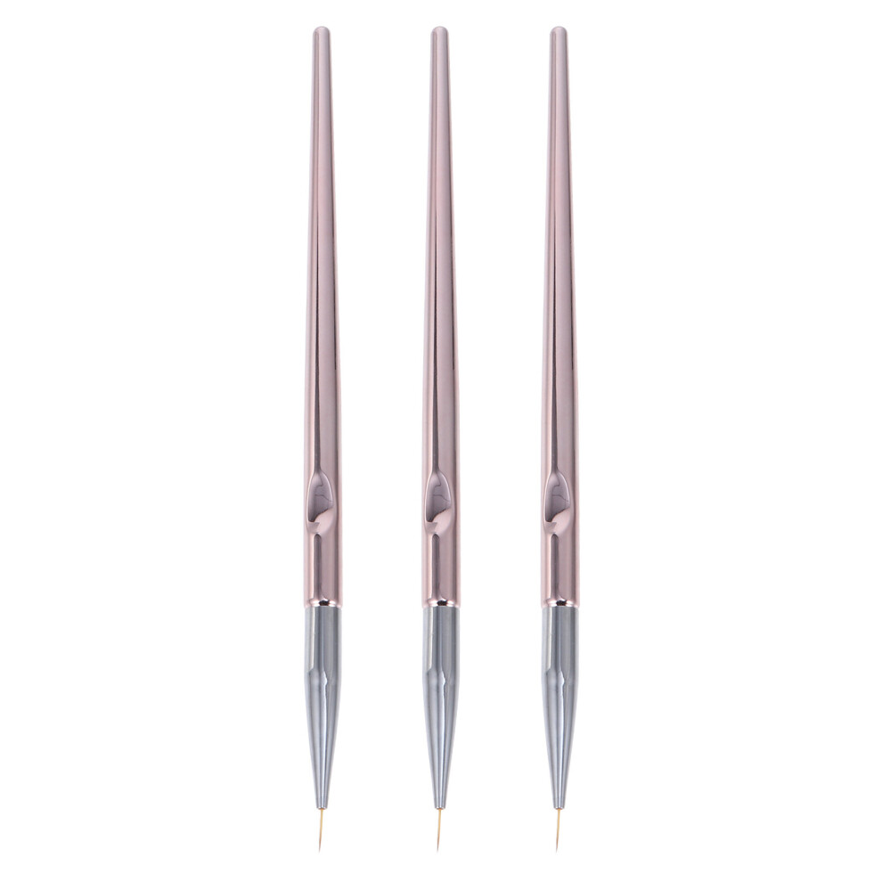 3pcs Nail Art Brush Pen Gel Nail Painting Brush Pen Nail Liner Brush Pen