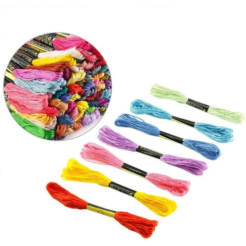 100pcs dolls embroidery thread / mouline thread multicolor 2