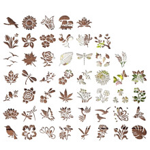 Garden Fence Large Flower Stencils-DIY Decoration 2024 New Reusable Floral Stencil for Painting on Wooden Wall Hedge Patterns