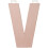 Paper Mache Letter V 8 X 5.5 Inches 1