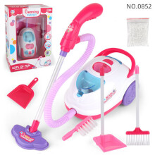 Electric Vacuum Cleaner Toy for Kids with Light and Sound, Girl Gift, Funny Realistic Beauty, Model Toys, Play House, Household Appliance B