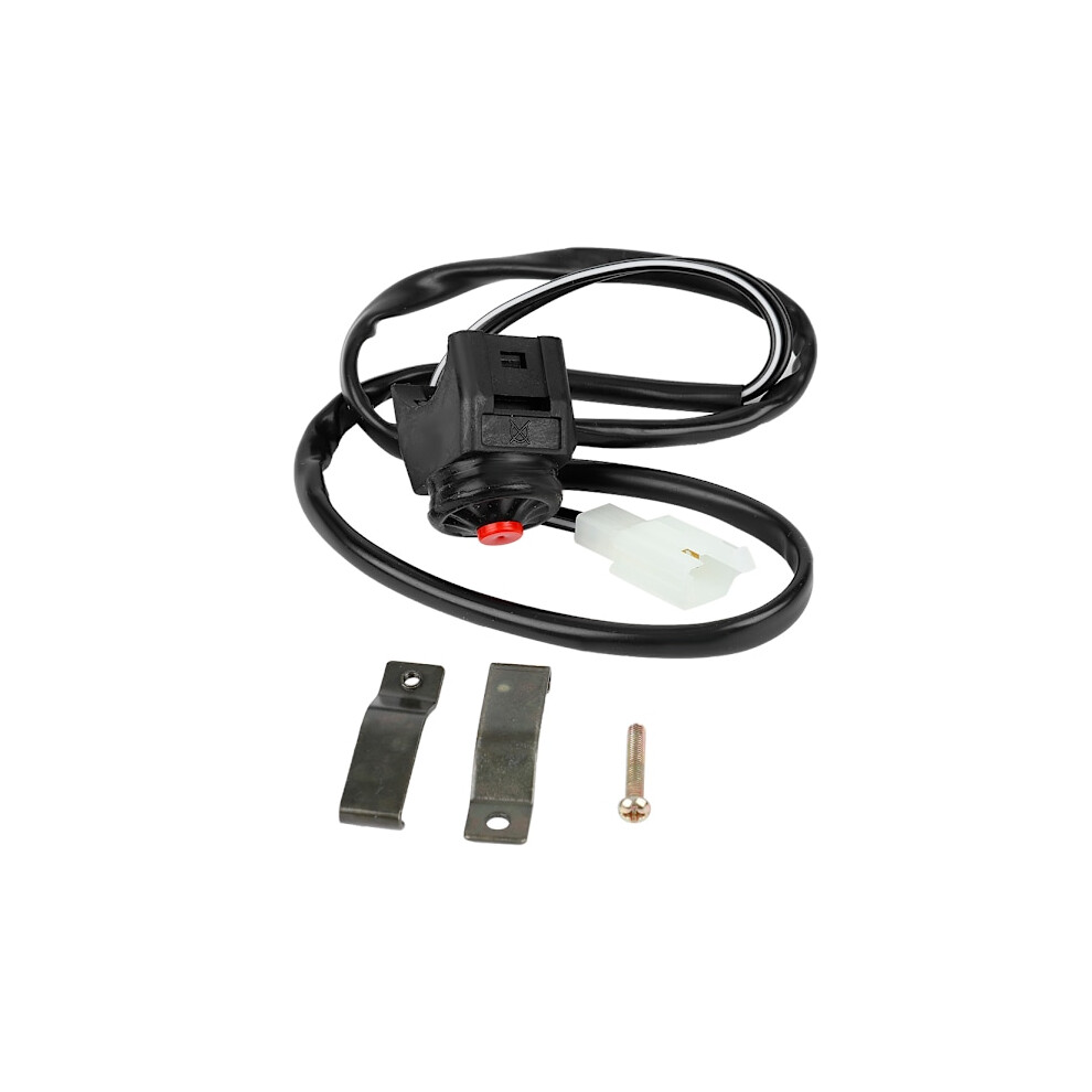 Motorcycle Handlebar Start Stop Start Button Ignition Switch With Button Red 9389440201088
