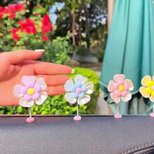 Wtgtog Flower Car Car Central Control Instrument Table Car Decoration Free Size Color