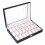 24 Compartments Top-level Opening Style Leather Watch Collection Box Black 1