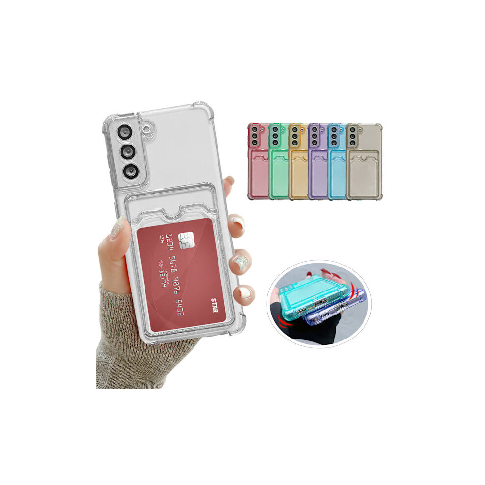 Compatible With Samsung Galaxy S21 5G - Case / Protection / Card Slot Transparent 9389440202580