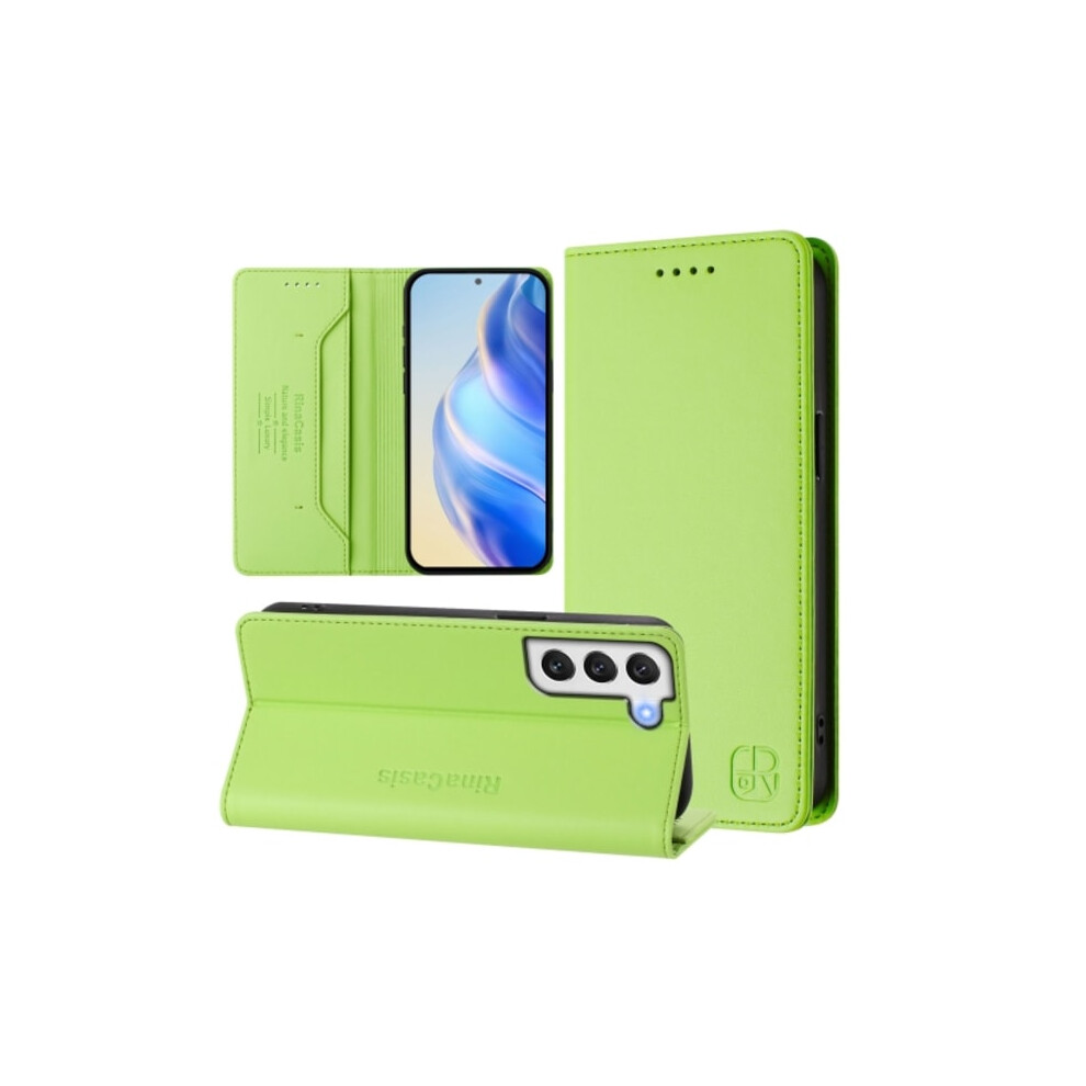 Compatible With Samsung Galaxy S21+ 5G Case Rc01 Bifold Magnetic Rfid Leather Grass Green 9389440202603