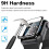 Compatible with Apple Watchwith Apple Watch 1/2/3 38mm Screen Protector [2-Pack] 3D Curve Display Protector Black 7