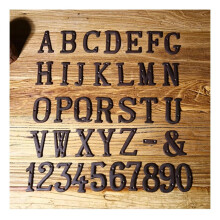 80mm Cast Iron House Number Plaque Q, Rust Resistant Vintage Metal Door Sign for Outdoor