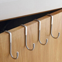 Shower Door Hooks (2-Pack), Over The Glass Door Hooks, Drilling-Free Towel Hooks for Frameless Glass Shower Door, SUS 304 Stainless Steel Heavy Duty