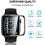Compatible with Apple Watchwith Apple Watch 1/2/3 38mm Screen Protector [2-Pack] 3D Curve Display Protector Black 8