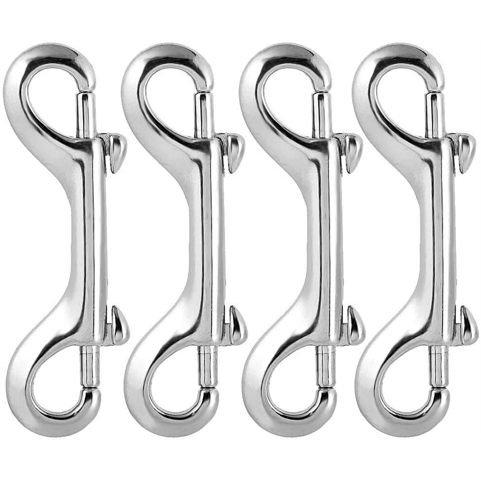 Double Ended Bolt Snap Hooks Double End Heavy Duty Trigger Snaps Lobster Clasp Snap Hook Bolt Snaps Fastener Clip - 4 Pcs 9389440203389