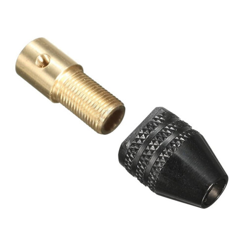 9 Pieces 0.5-3mm Drill Chuck Collets Set with 3.17mm Chuck Clamp for Drill Folder Copper Cap Axis Drill Collet Tool Kit 2