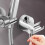 Adjustable Shower Head Holder Wall Mounted No Drill Strong Adhesive 45 Angle for Bathroom 5