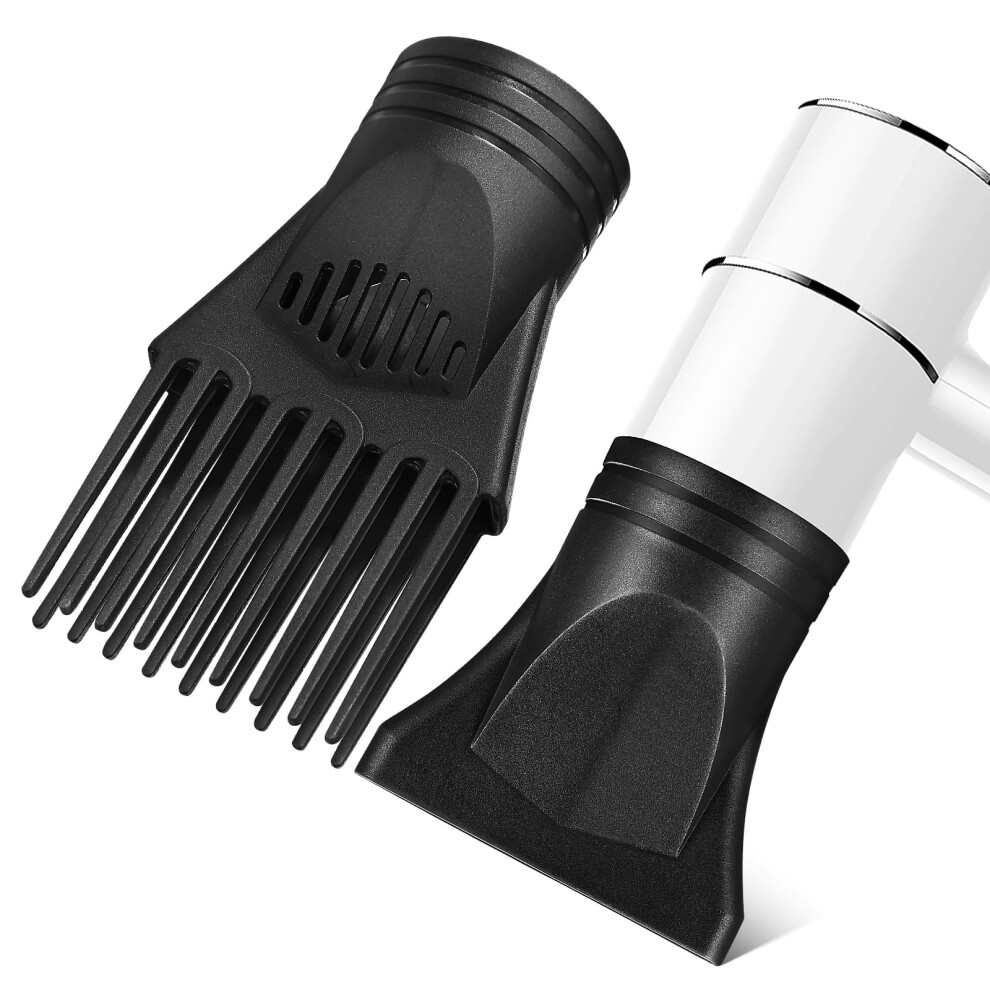 Yuanmiaoke 2 Pcs Hair Dryer Comb Diffuser Universal Hair Dryer Nozzle Attachment Detangling Hair Blower Attachment