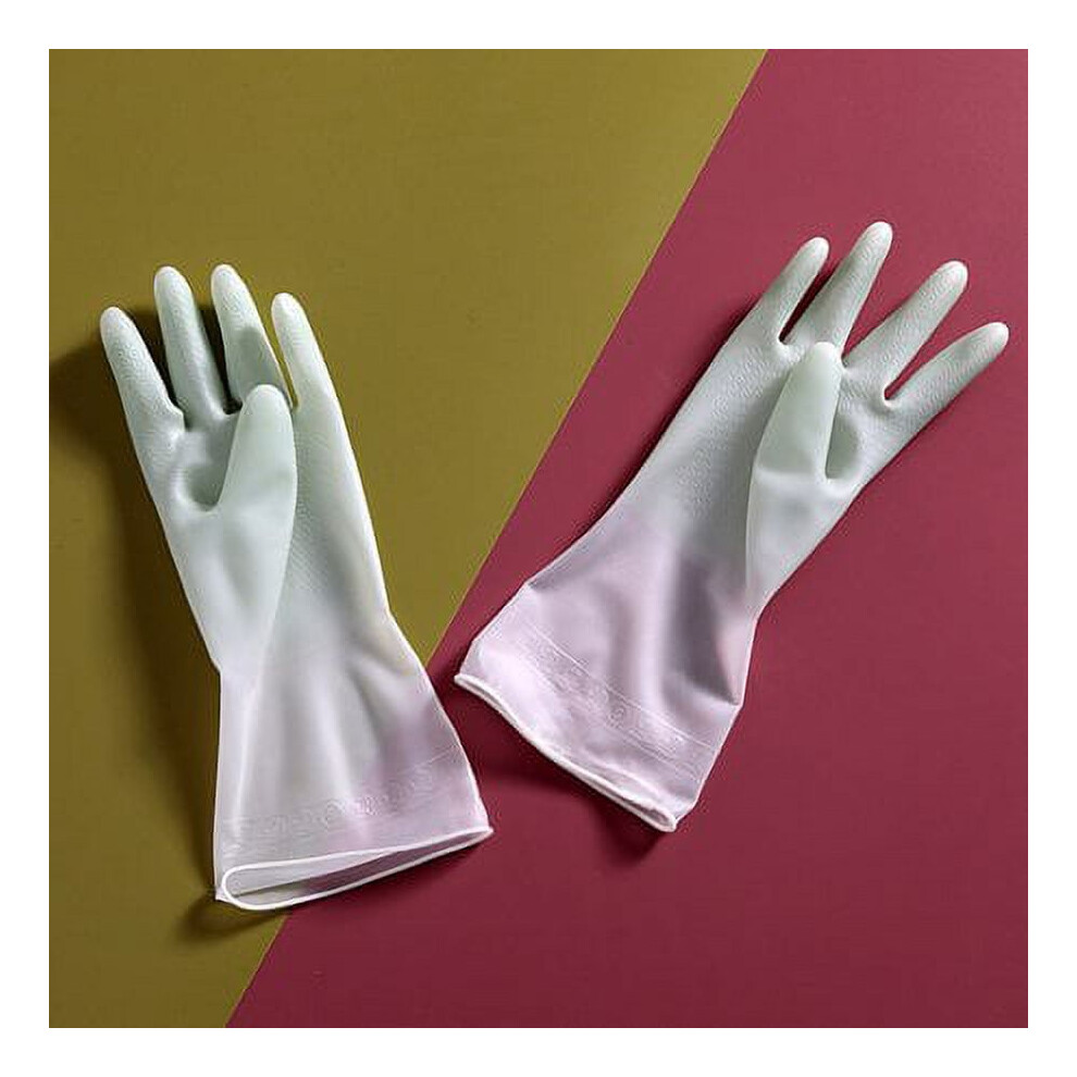 1 Pair Silicone Cleaning Gloves Dishwashing Scrubber Rubber Dish Washing