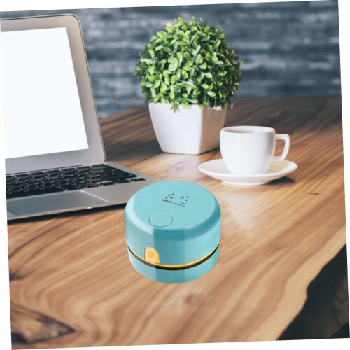 Mini Desktop Vacuum Cleaner Rechargeable Keyboard Dust Remover USB Table Cleaner Silver 1