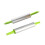 2pcs Stainless Steel Rolling Plastic Handle Roller Non-stick Rolling Stick for Cookie Pastry Dough (Random Color) 1