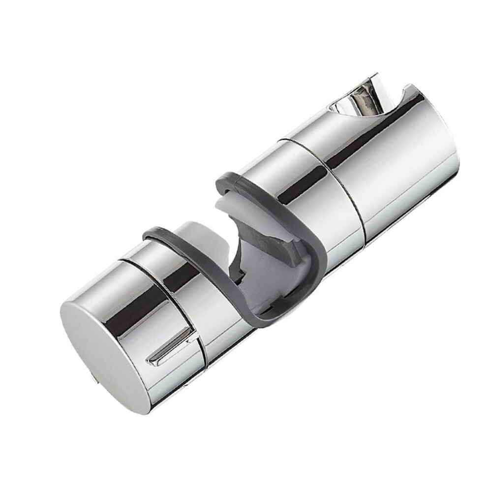 Adjustable Shower Rail Holder For 1825Mm Bar, Universal Abs Bracket Replacement, Silver 9174973079316