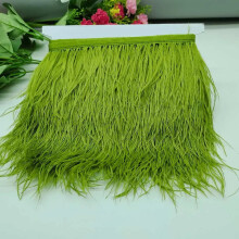 Wholesale 10Yards Natural Ostrich Feather Ribbon, Length 8-10cm Feather Trim Fringe DIY Costumes Sewing Clothing Accessories C87 5 Yards