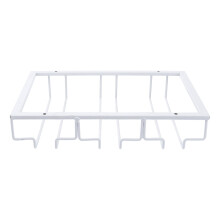 Stainless Steel Hanging Wine Glass Rack Ceiling Storage Shelves Shelf Cup Draining Practical Fashion Chic