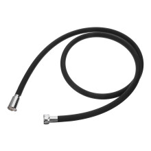 Shower Hose Silicone Water Tube Handheld Replacement Universal Super Long Showerhose Black Brass