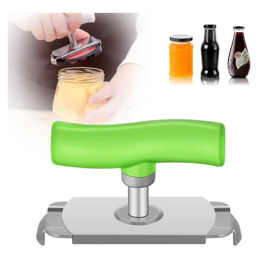 2024 New Effortless Arthritis Jar Opener - Adjustable Grip for Weak Hands, Seniors, Stainless Steel Easy Lid Opener