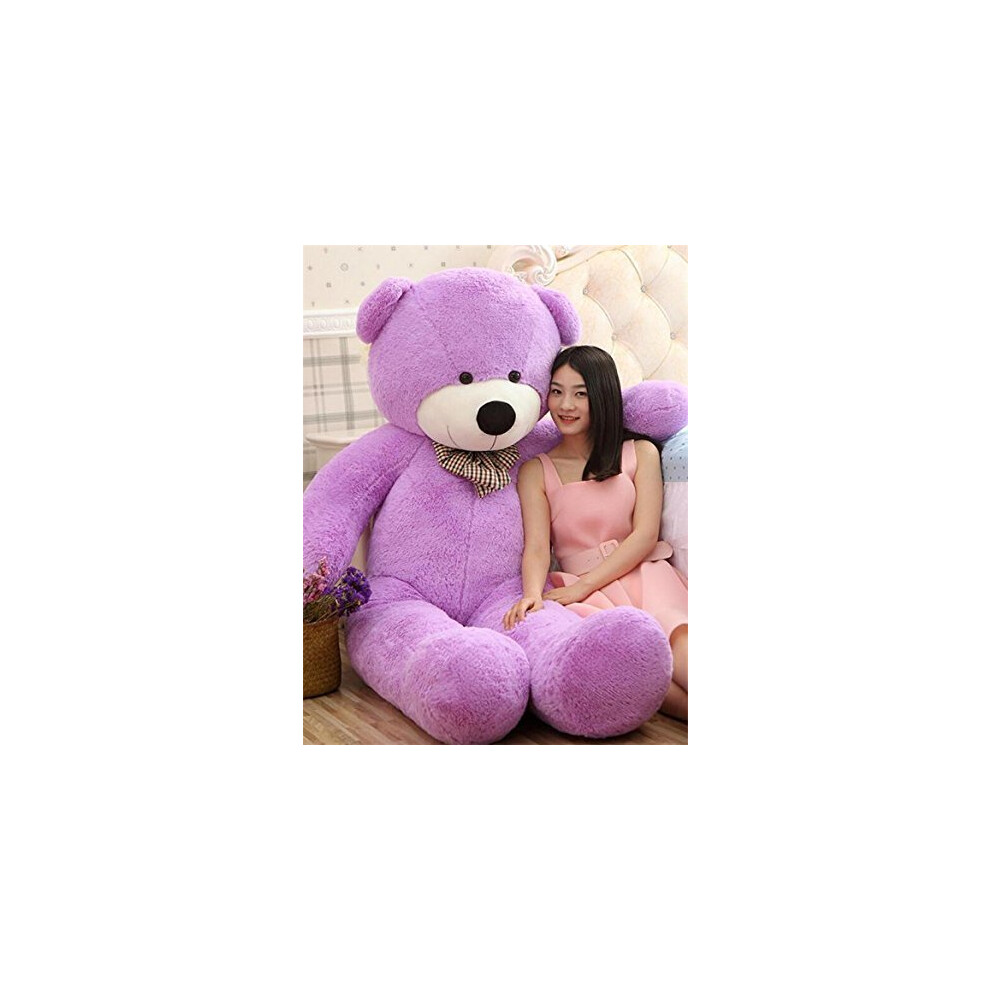 Giant Teddy Bear 200Cm Huge Plush Stuffed Animal Gift For Girlfriend Valentine's Day Purple