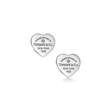 2026 New High Quality Brand 1:1 Return to Series Heart Tag Earrings as a Christmas, Valentine's Day, and Birthday Gift for Girlfriend Gift Box